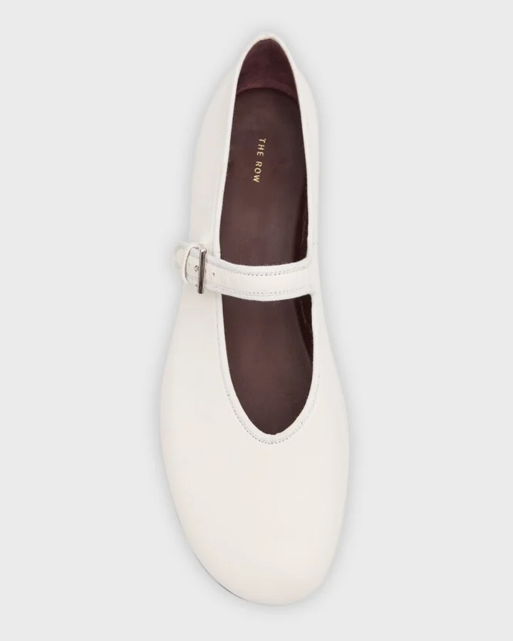 Boheme Leather Mary Jane Ballerina Flats - Image 3