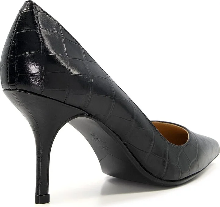 Bold Croc Embossed Pointed Toe Pump - Image 8