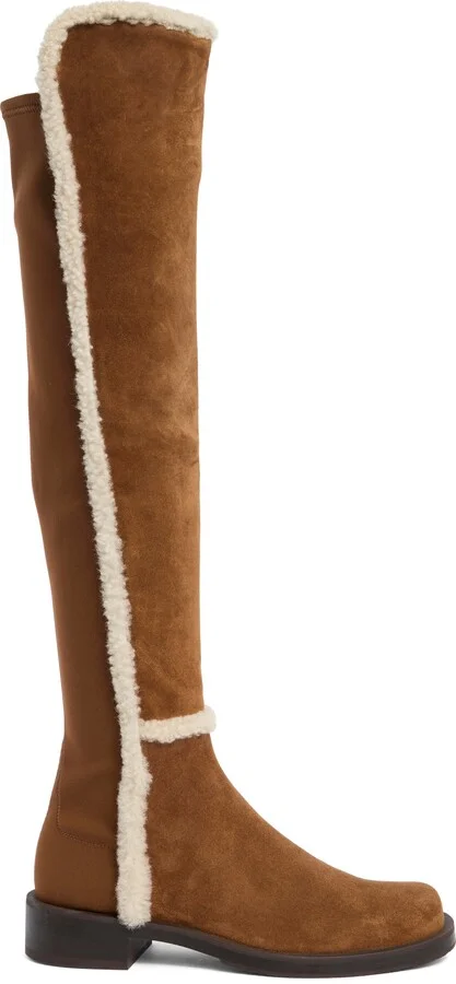 Bold Genuine Shearling Over the Knee Boot - Image 3