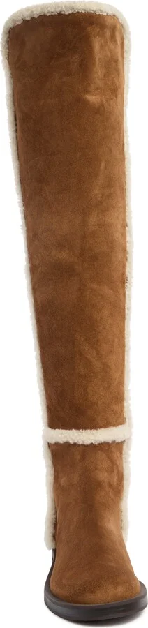 Bold Genuine Shearling Over the Knee Boot - Image 4