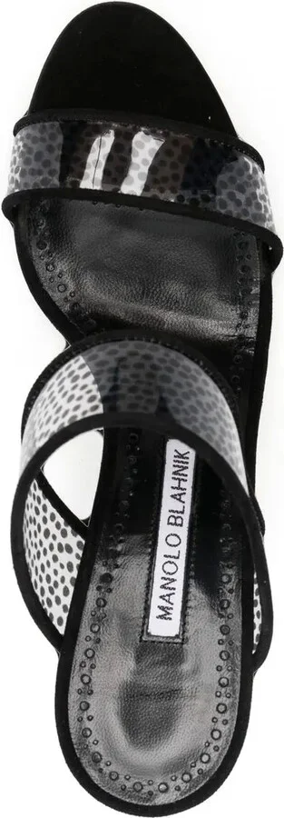 Bold Polka-Dot Print Sandals - Image 4