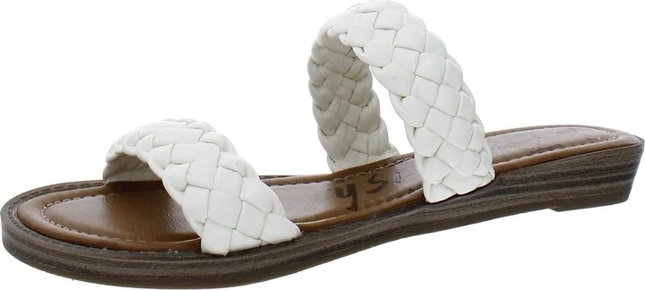 Bolley Womens Slip On Woven Slide Sandals