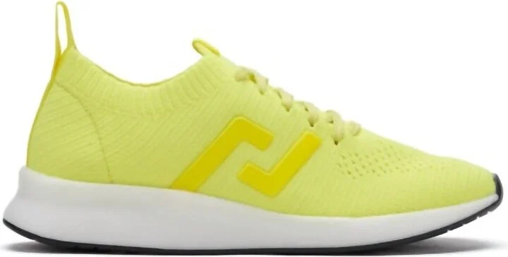 Bolt Tennis Sneaker In Neon Yellow