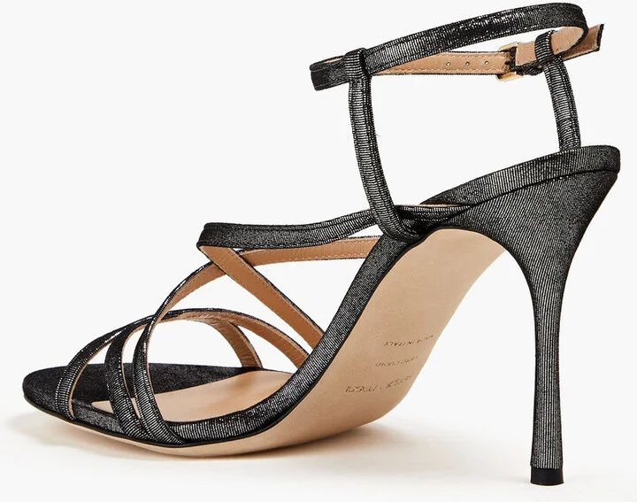 Bon Ton metallic suede sandals - Image 3