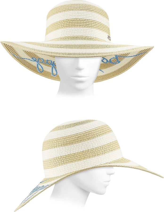 Bon Voyage Embroidered Wide-Brim Sunhat - Image 3
