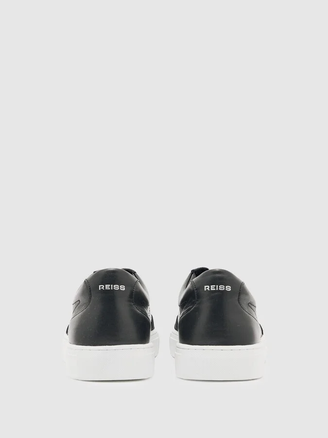 Bonded-leather Low-top Trainers - Image 4