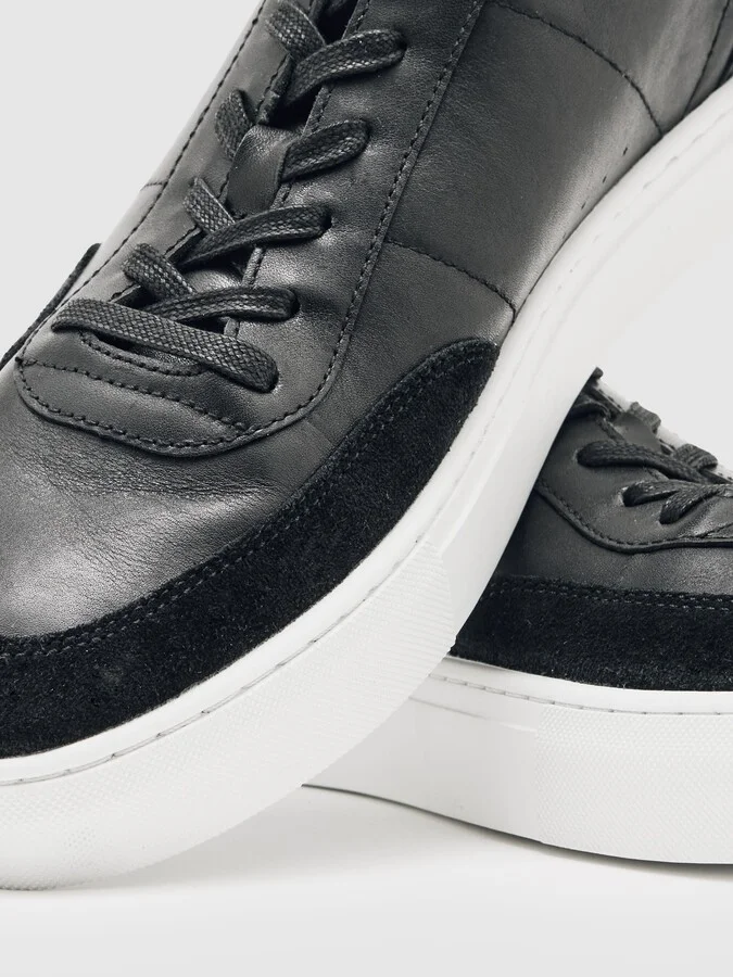 Bonded-leather Low-top Trainers - Image 5