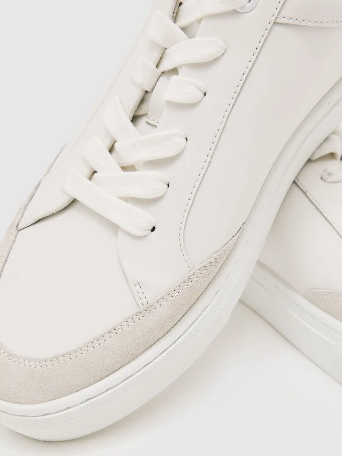 Bonded-leather Low-top Trainers - Image 5