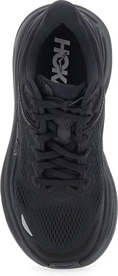 'Bondi 9' Black Low Top Sneakers With Maxi Logo Lettering On The Side In Tech Fabric Unisex - Image 4
