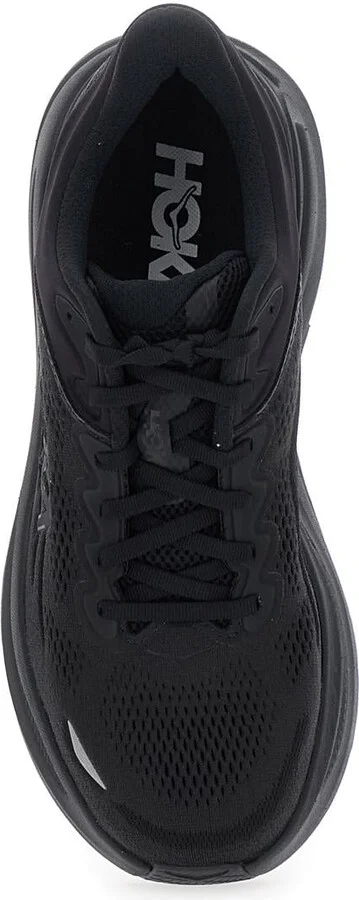 'Bondi 9' Black Low Top Sneakers With Maxi Logo Lettering On The Side In Tech Fabric Unisex - Image 4