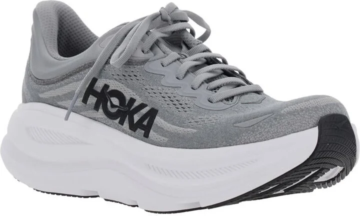 'Bondi 9' Grey Low Top Sneakers With Maxi Logo Lettering On The Side In Tech Fabric Unisex - Image 2