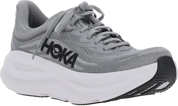 'bondi 9' Grey Low Top Sneakers With Maxi Logo Lettering On The Side In Tech Fabric Unisex - Image 2