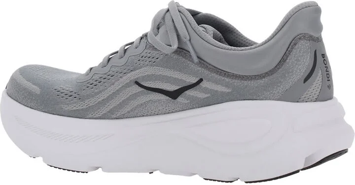 'bondi 9' Grey Low Top Sneakers With Maxi Logo Lettering On The Side In Tech Fabric Unisex - Image 3