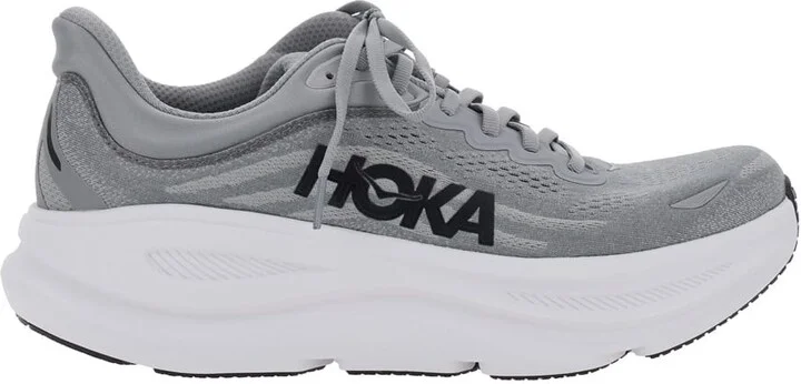 'bondi 9' Grey Low Top Sneakers With Maxi Logo Lettering On The Side In Tech Fabric Unisex