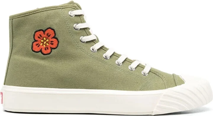 Bone Flower high-top sneakers