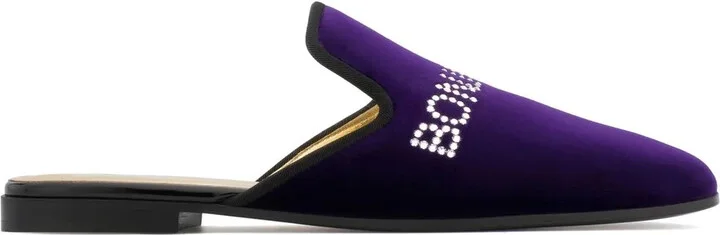 Bonjour Nuit velvet loafers