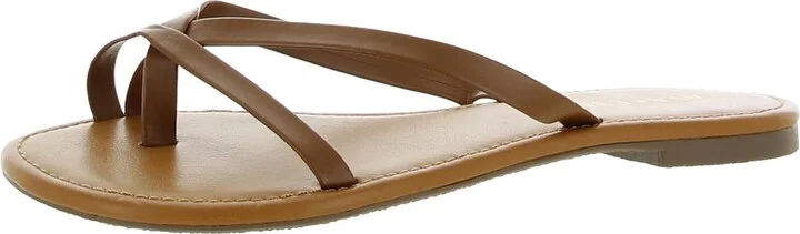 Bonnie Womens Open Toe Slip On Flip-Flops