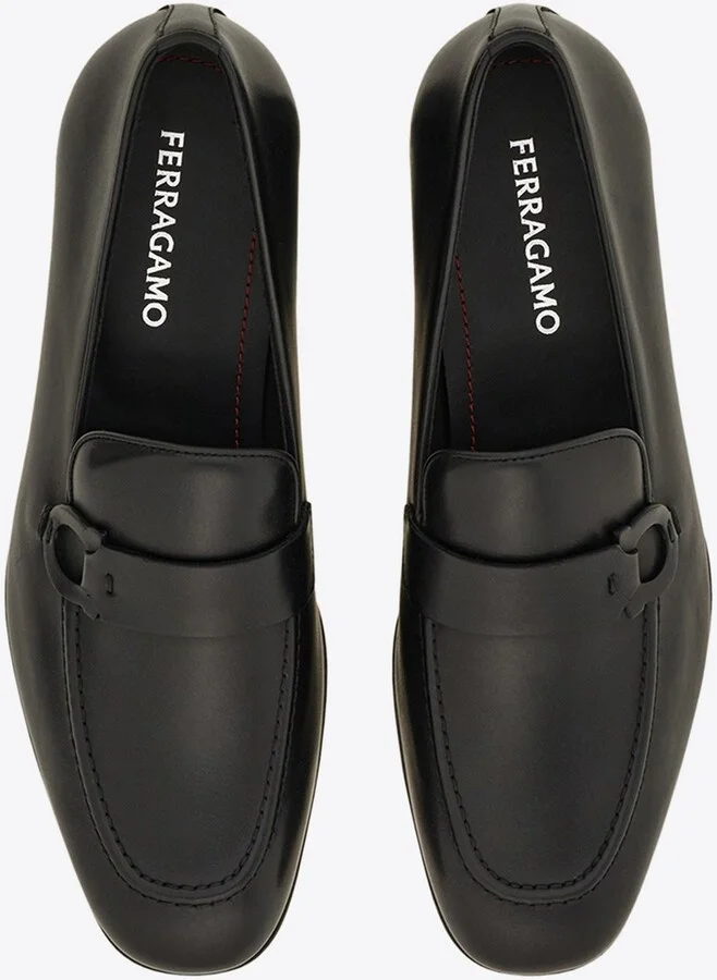 Bonny Gancini Leather Loafers - Image 2