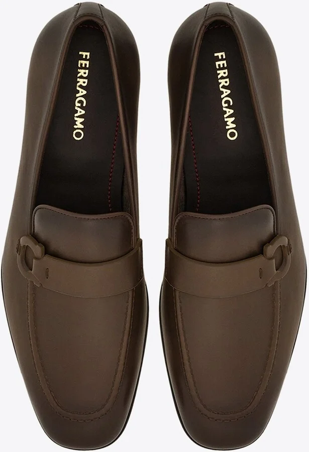 Bonny Gancini Leather Loafers - Image 2