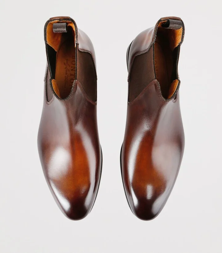 Bontoni Leather Cavaliere Chelsea Boots - Image 4