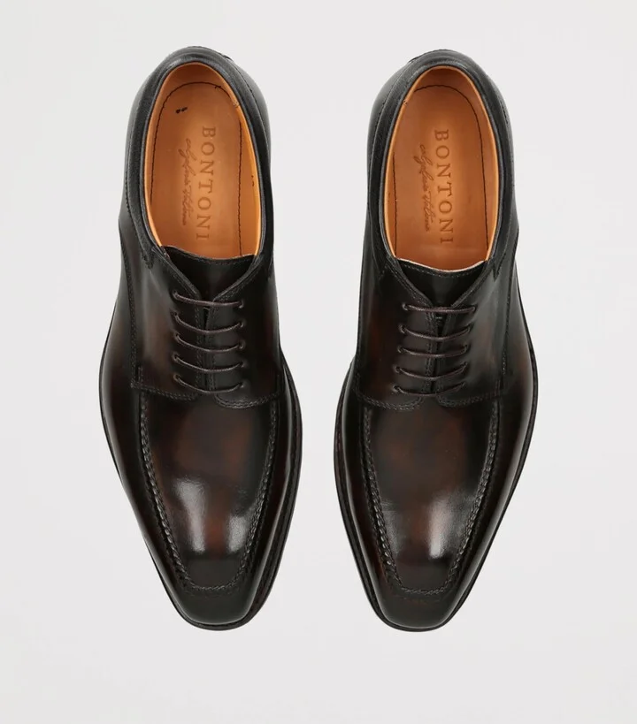 Bontoni Leather Eroico Derby Shoes - Image 4