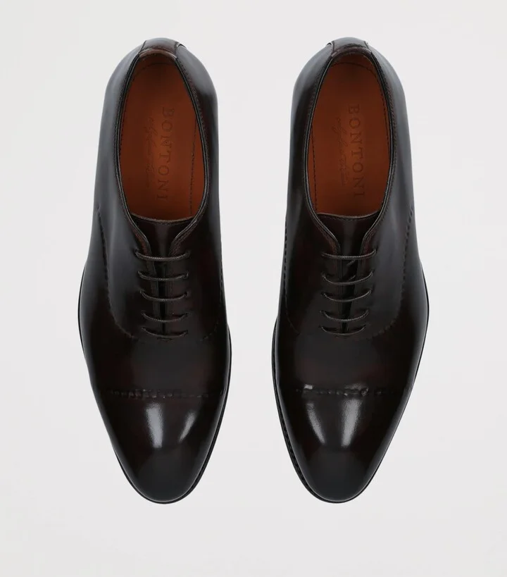 Bontoni Leather Vittorio Oxford Shoes - Image 5