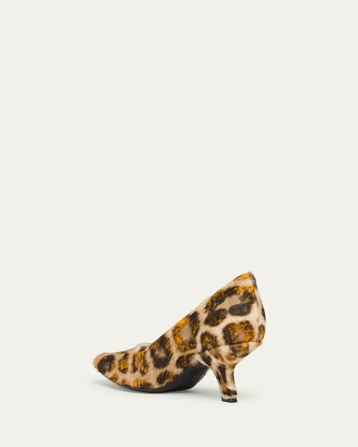 Boogie Jaguar-Printed Calf Hair Pumps - Image 4