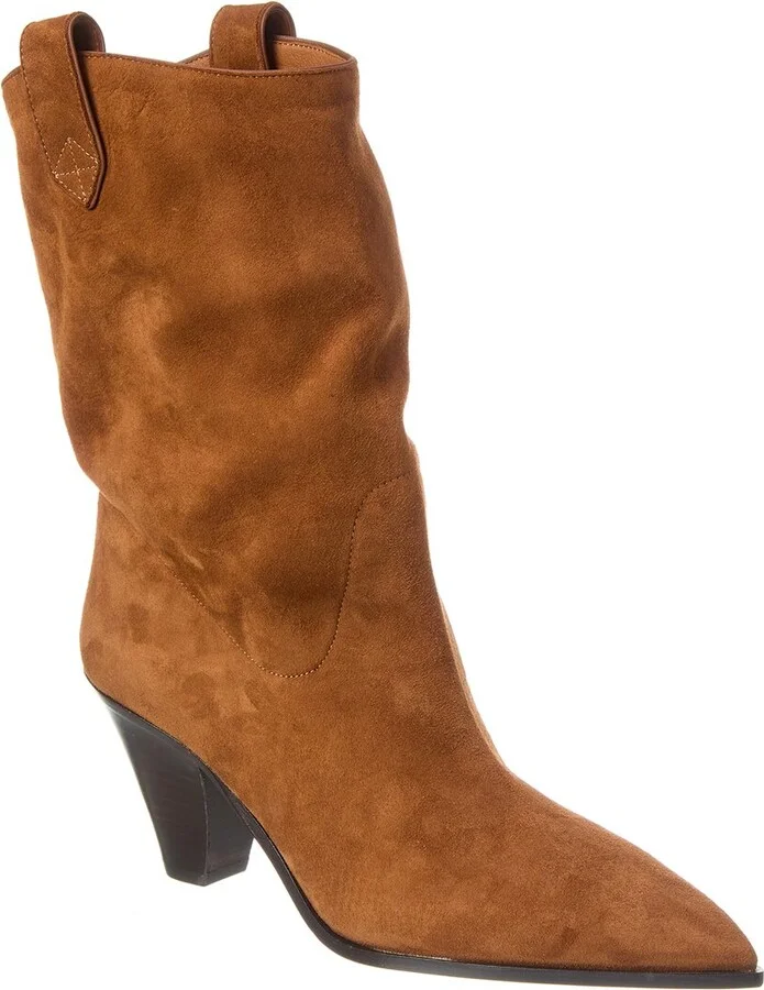 Boogie Suede Cowboy Bootie
