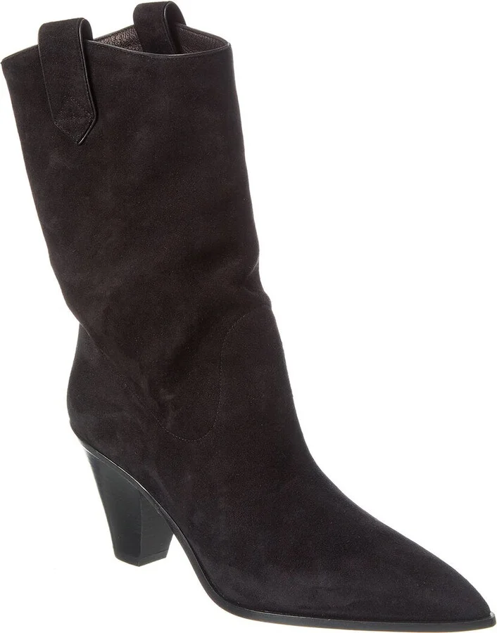Boogie Suede Cowboy Bootie