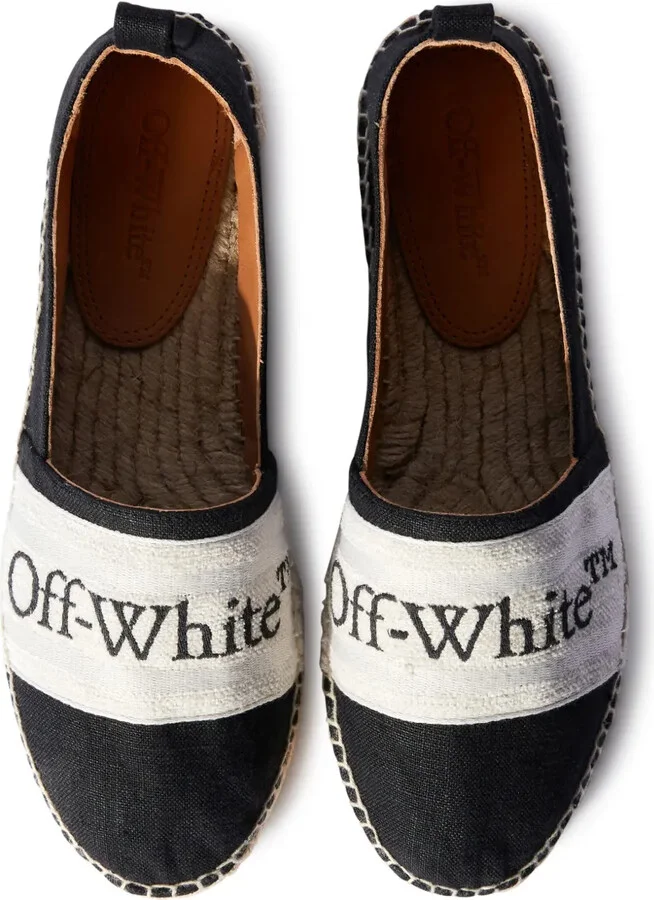 Bookish logo-band espadrilles - Image 4