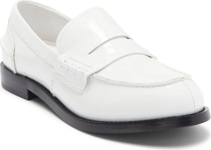 White Crinkle Patent