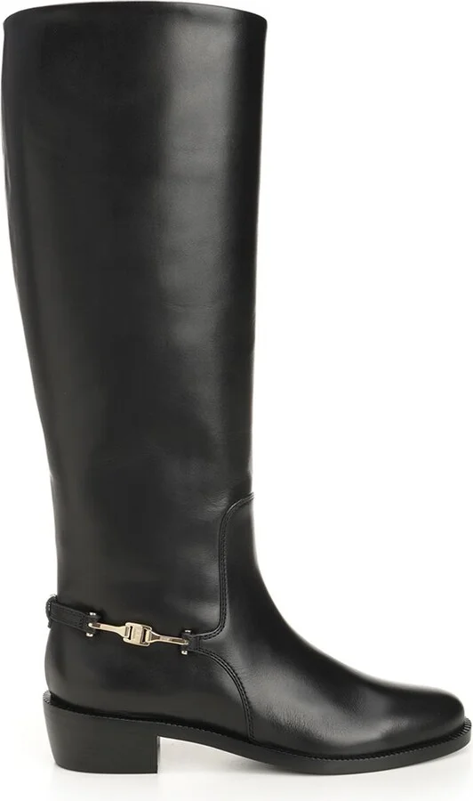 Boot With F Buckle Boots Black