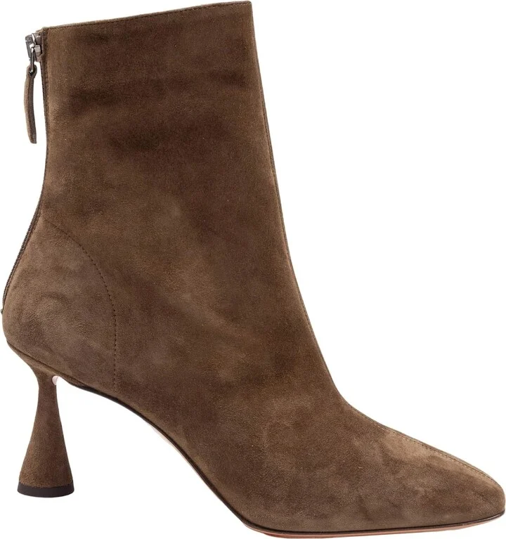 Bootie 75 In Suede Green Color