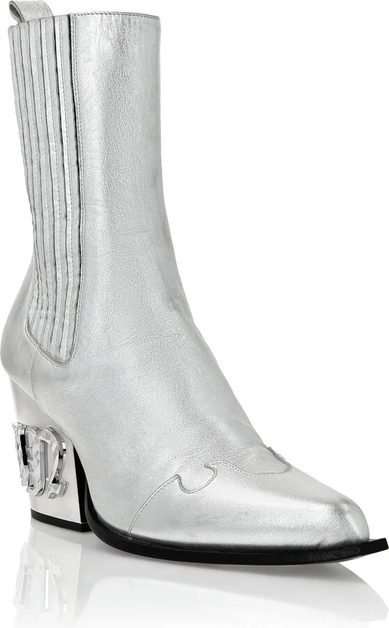 Boots Mid Flat Gothic Plein