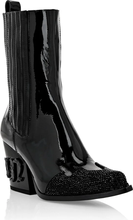 Boots Mid Flat Gothic Plein