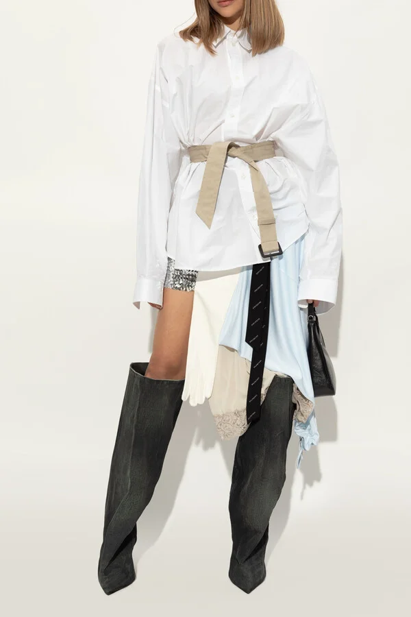 Boots With Distressing, , - Grey - Image 2