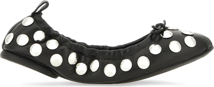 Borchie ballerina shoes