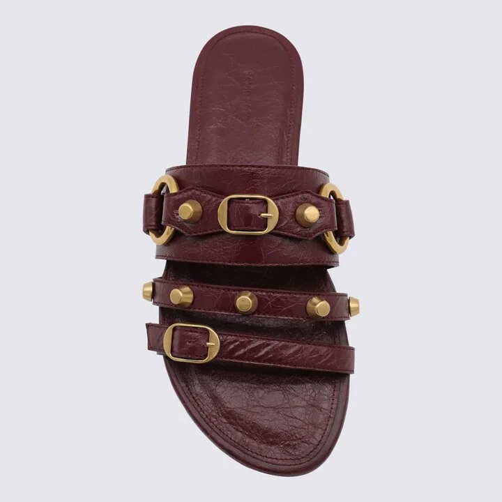 Bordeaux Leather City Flats - Image 4