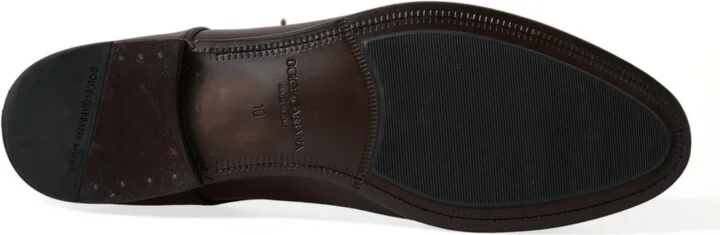 Bordeaux Leather Men Formal Derby Dress Men's Shoes - Image 6
