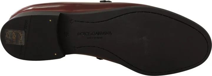 Bordeaux Patent Leather Dress Loafers Men's Shoes - Image 2