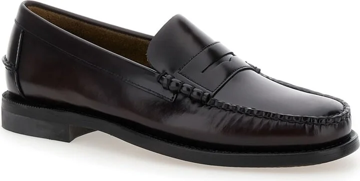 Bordeaux Pull-on Loafers In Leather Man - Image 2