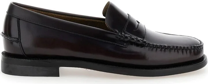 Bordeaux Pull-On Loafers In Leather Man