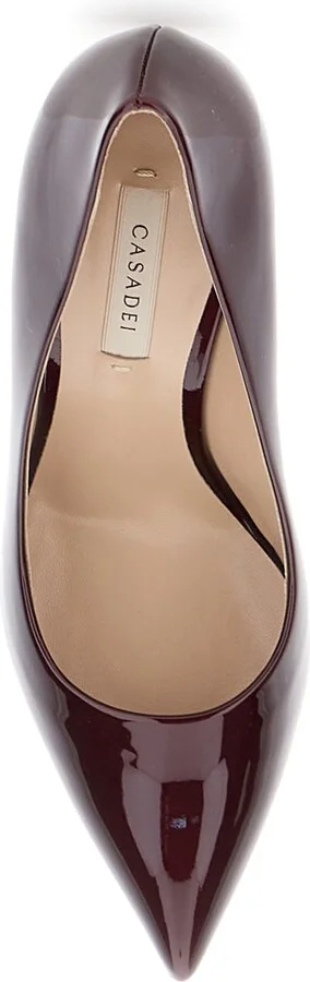 Bordeaux Pumps With High Stiletto Heel In Patent Leather Woman - Image 4