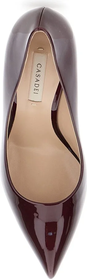 Bordeaux Pumps With High Stiletto Heel In Patent Leather Woman - Image 4