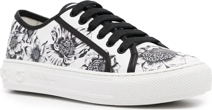 Borg floral-print sneakers - Image 2