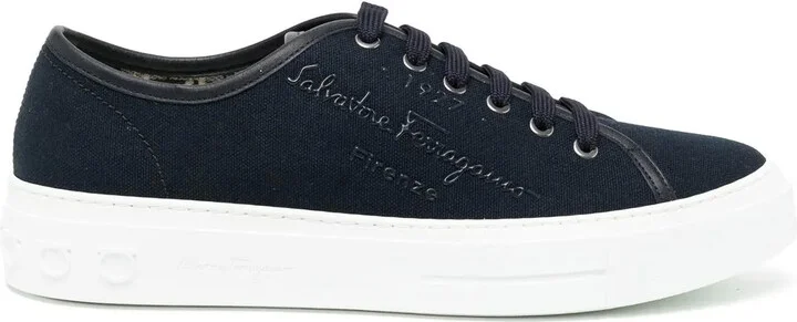 Borg logo-print sneakers