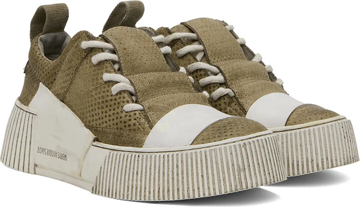 Boris Bidjan Saberi Taupe Bamba 2.1 Sneakers - Image 4