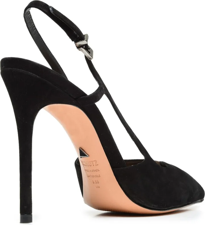 Boris Suede Slingback High-Heel Pumps - Image 2