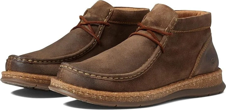 Born Brock Men's Boots Taupe Distressed Leather : 8 M (D)