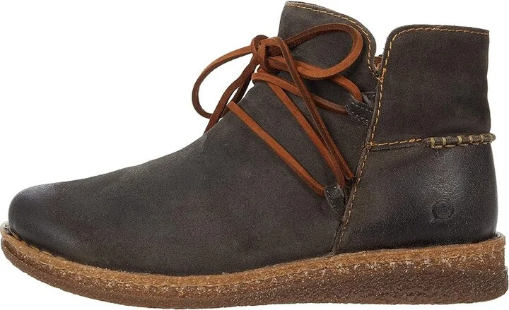 Born Calyn Women's Shoes Dark Grey Distressed : 6.5 M (B), Suede - Image 6